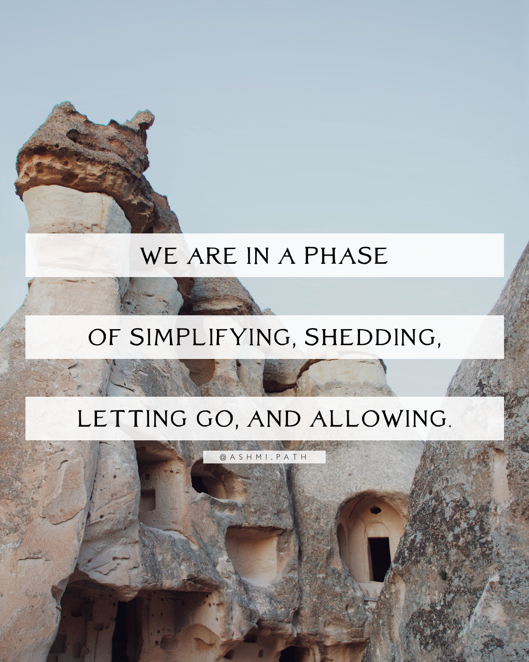 Simplifying, Letting Go and Choosing Ease