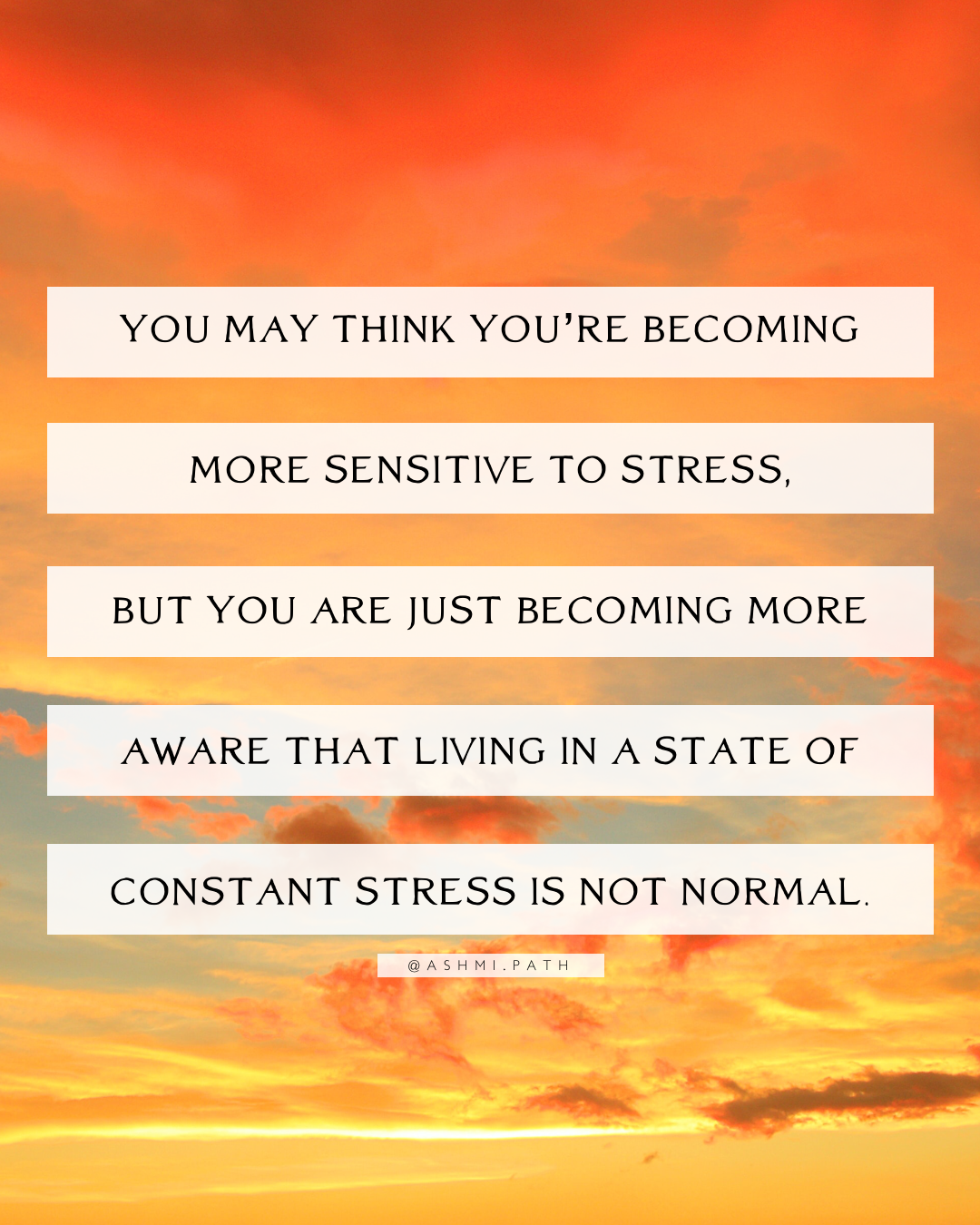 Feeling More Stressed, Or Just More Attuned to Stress?