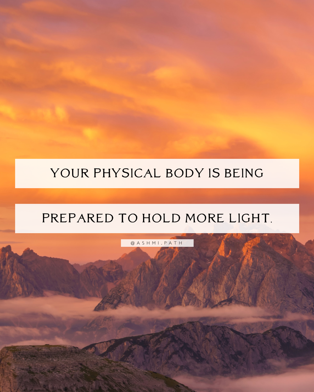Your Physical Body is Being Prepared to Hold More Light