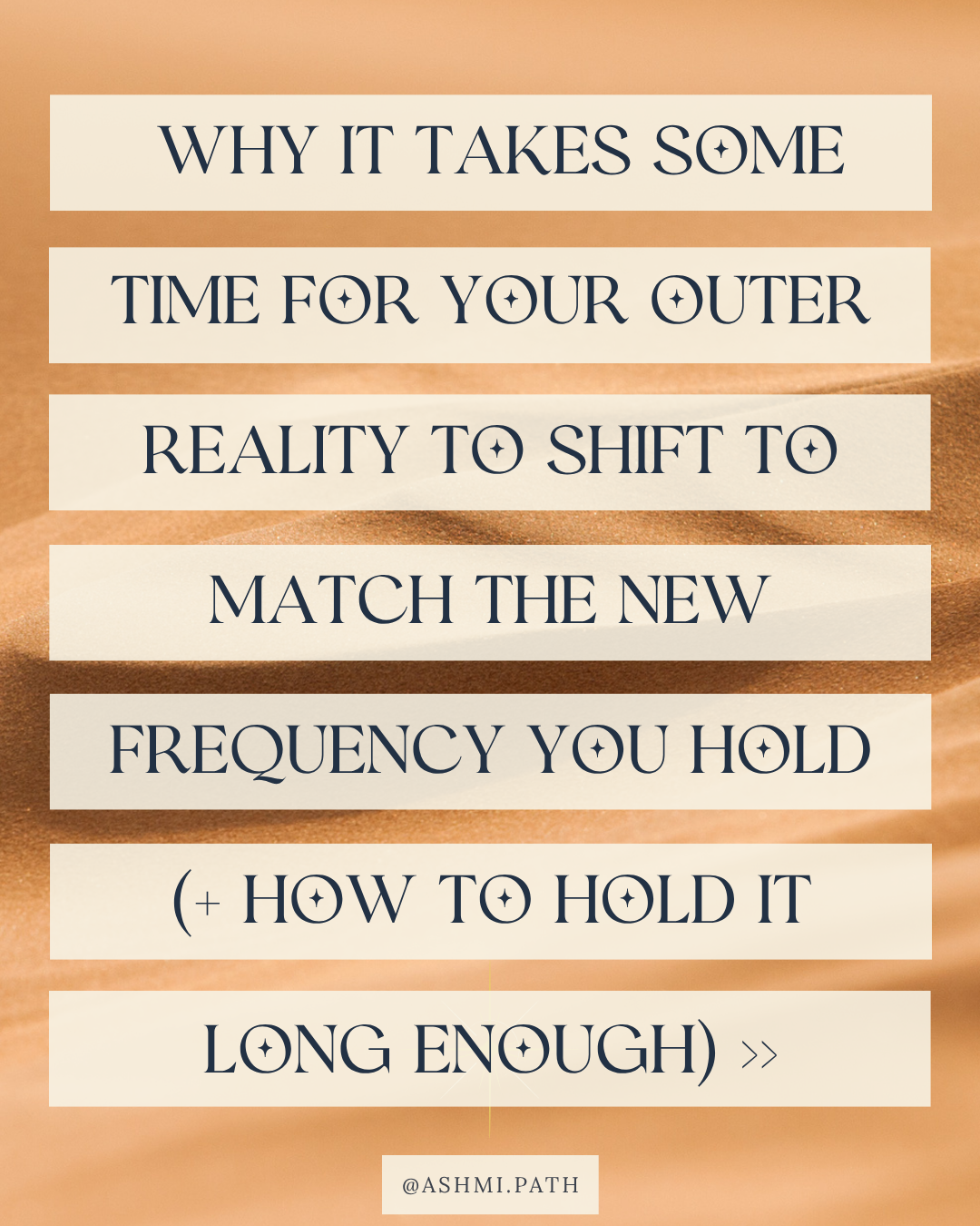 Why it takes some time for your outer reality to shift to match the new frequency you hold (+ How to hold it long enough)