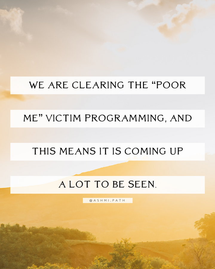 Letting go of Victimhood