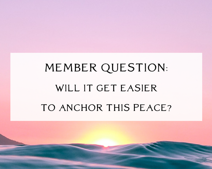 Question: “How do I keep this zen, loving, and expansive feeling I can reach in meditation/ceremony in my daily life?”