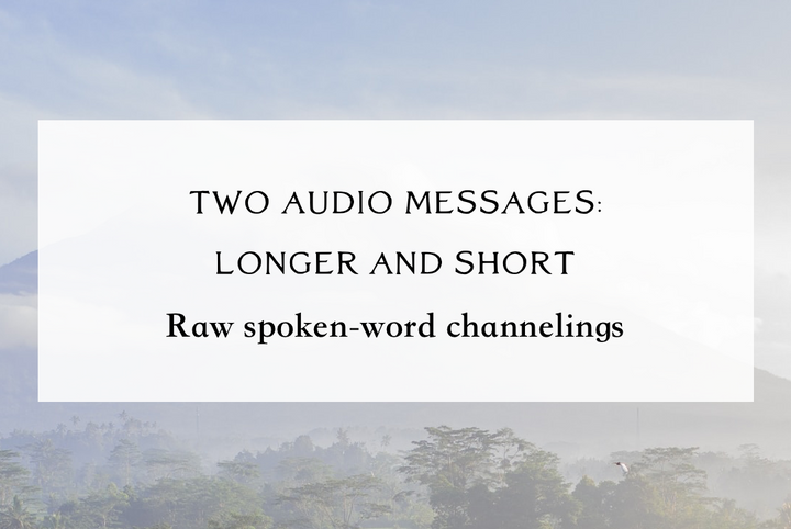 Two Audio Messages: Trusting the New & Anything is Possible